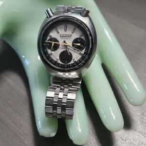 Vintage Citizen Bullhead chronograph wristwatch